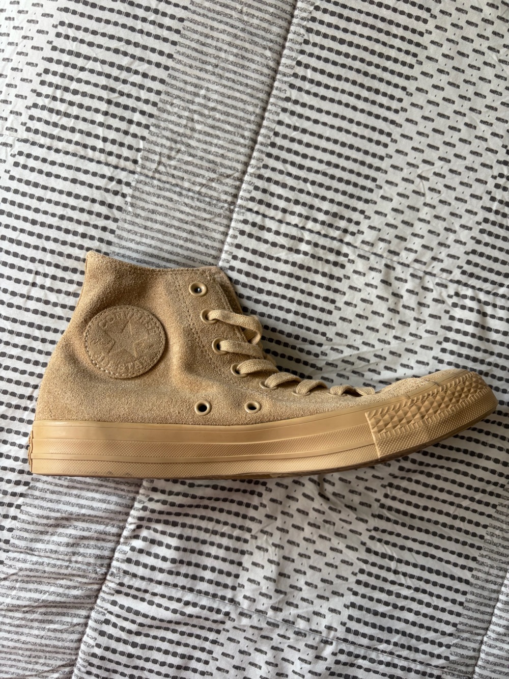 Converse Women's High-Top Sneakers in Tan Canvas